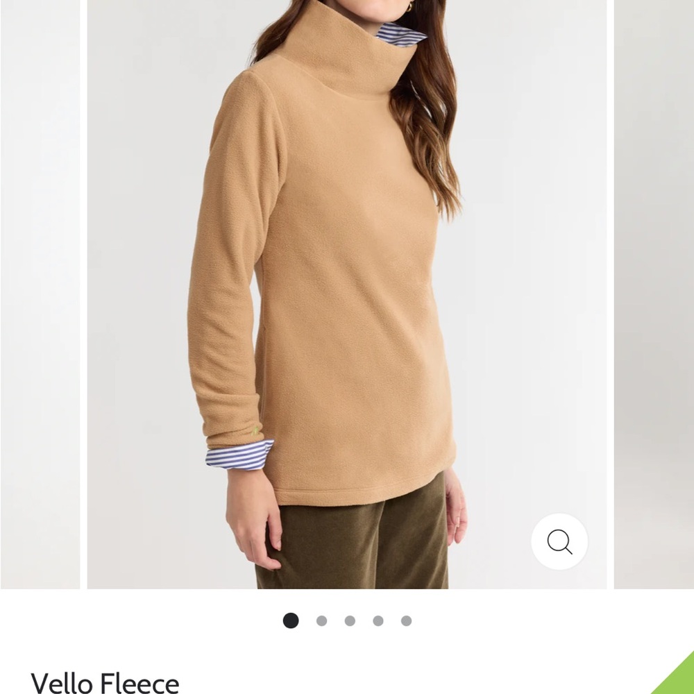 Dudley Stephens Tan Cowl Neck Sweater